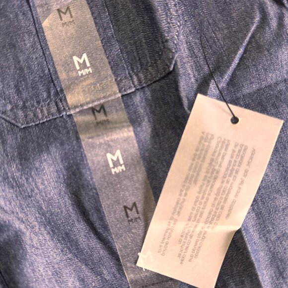 Tommy Hilfiger Utility Pocket Chambray Button-Front Minidress - Picture 8 of 8